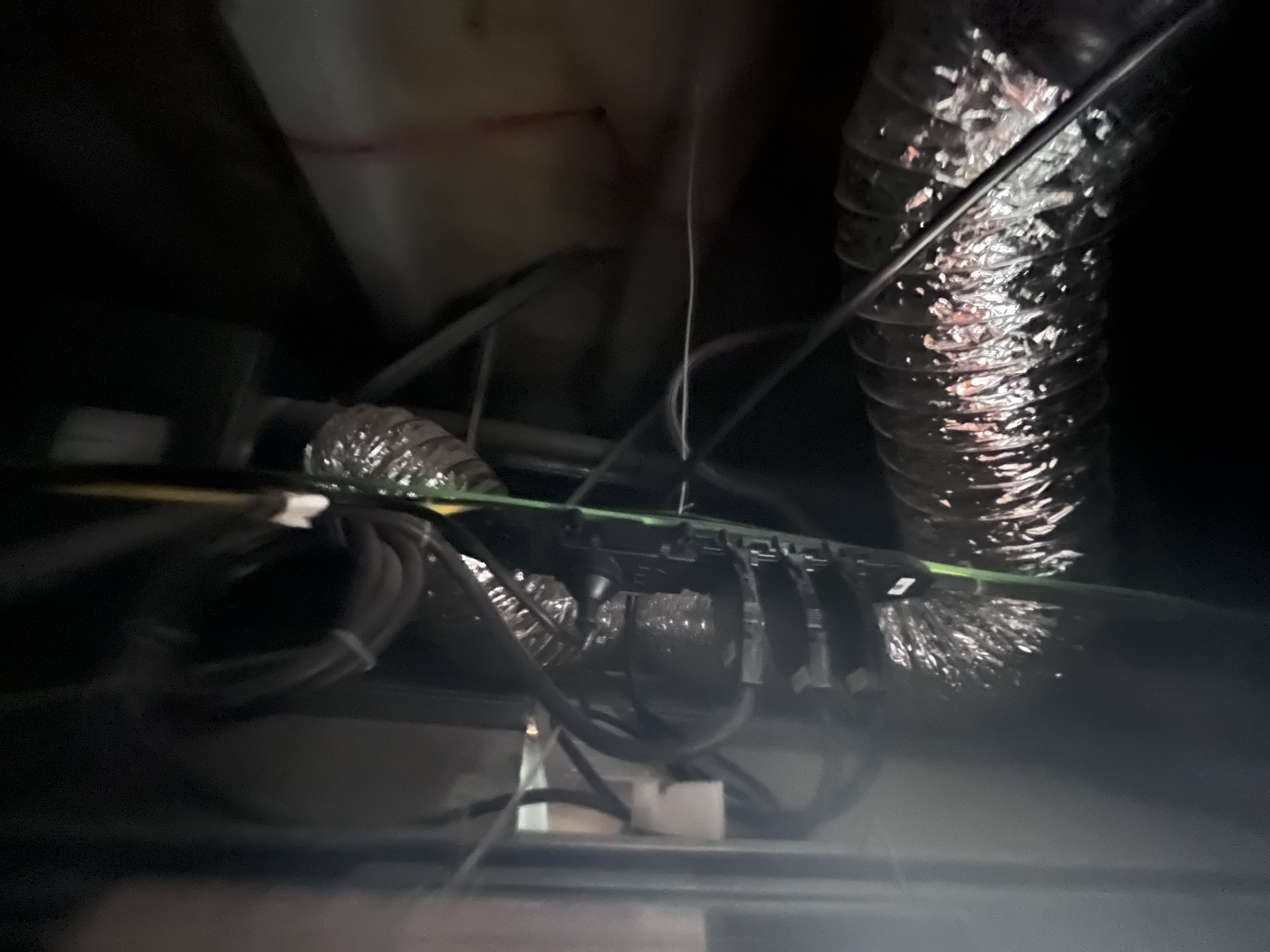 Defective flexible duct