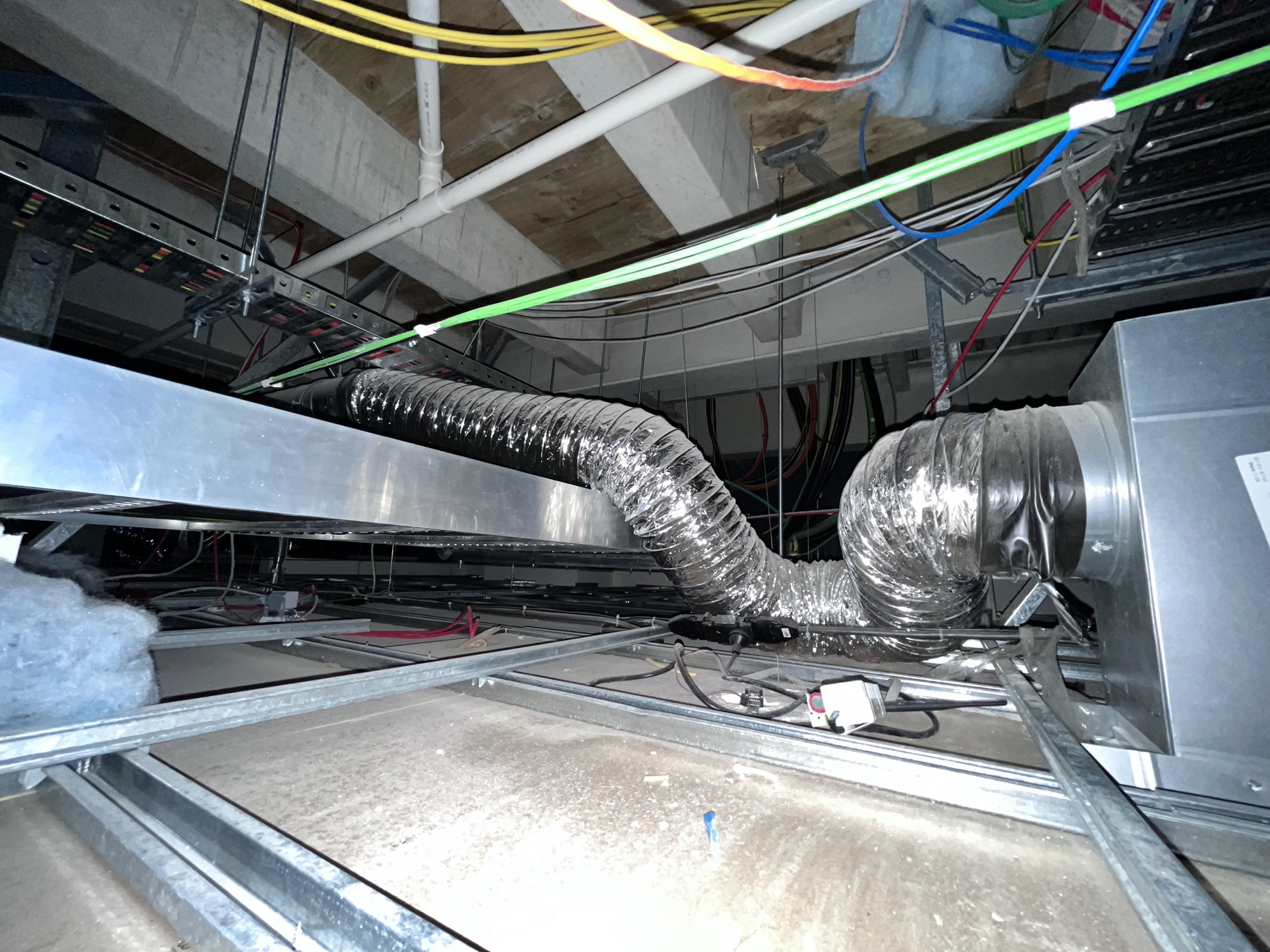 Defective flexible duct